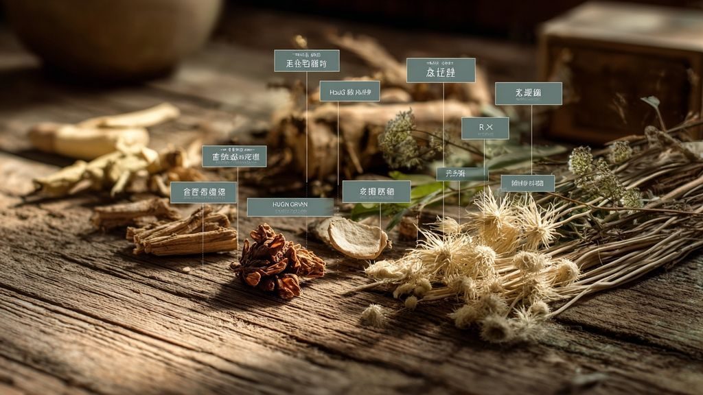 Quels sont les mécanismes énergétiques de Huang Qin dans la régulation des organes et méridiens ?